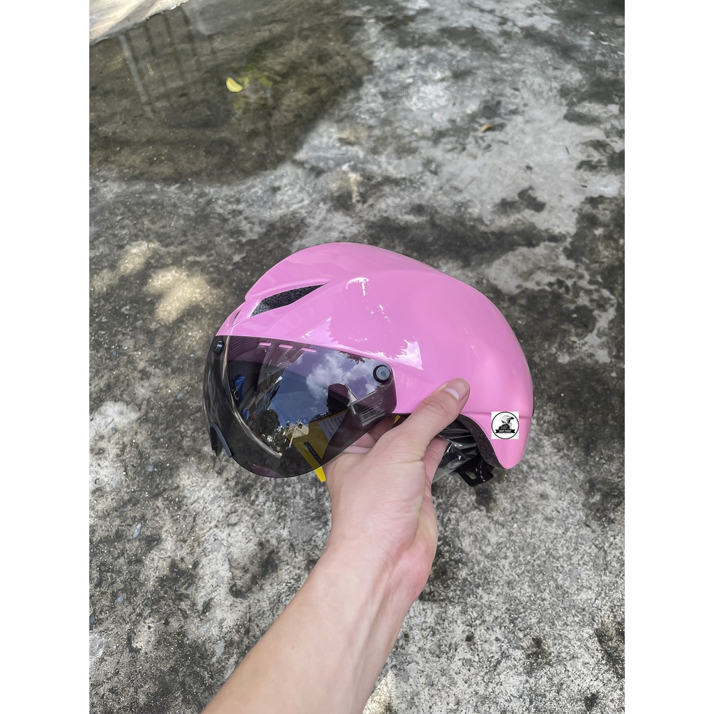 MŨ POC FALCON MÀU HỒNG BÓNG CHÍNH HÃNG 2022, BẢO HÀNH 12 THÁNG