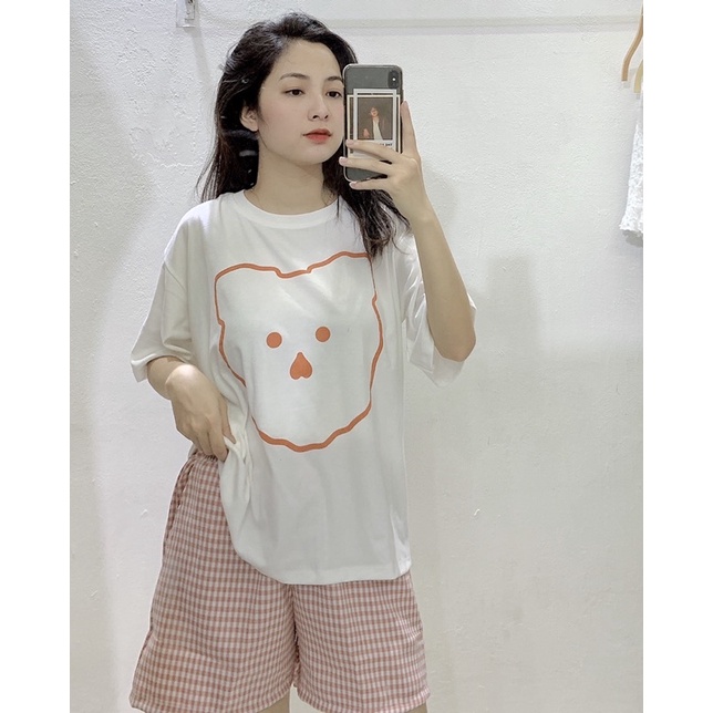 bộ ngủ con gấu + quần kẻ | BigBuy360 - bigbuy360.vn