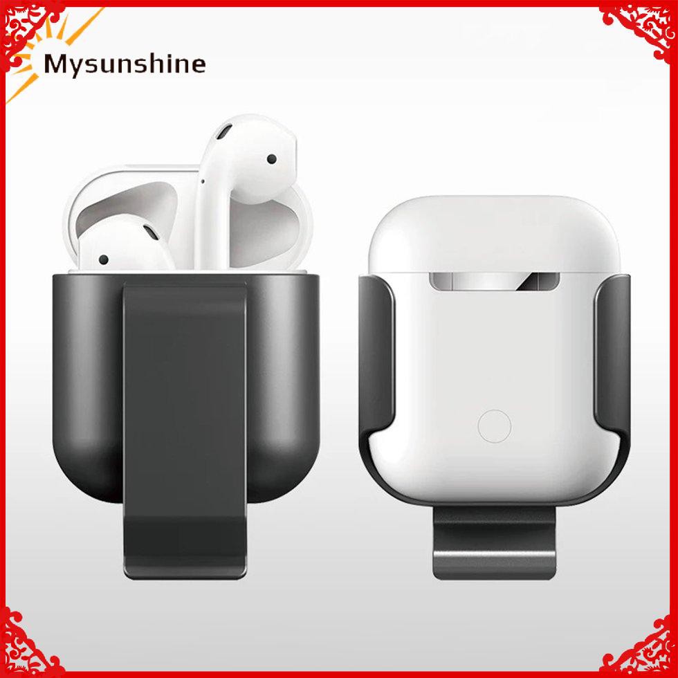 Vỏ Bảo Vệ Hộp Sạc Tai Nghe Không Dây Airpods Bằng Silicon Đeo Thắt Lưng Tiện Dụng Ốp | BigBuy360 - bigbuy360.vn