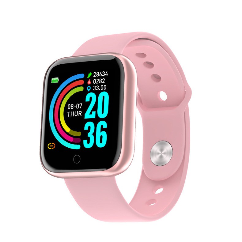 Đồng Hồ Thông Minh Y68 Theo Dõi Sức Khỏe Kèm Phụ Kiện