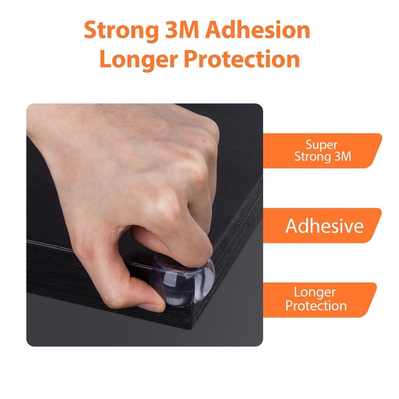 Set 10 miếng silicone bọc góc bàn bảo vệ an toàn cho bé