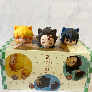 Cute Demon Slayer Thanh Gươm Diệt Quỷ Action Figurines Cat Cosplay Tanjiro Zenitsu Inosuke Doll