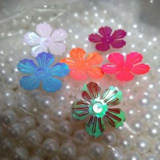 10-50 cái kim sa hoa 3cm 5 cánh nhiều màu
