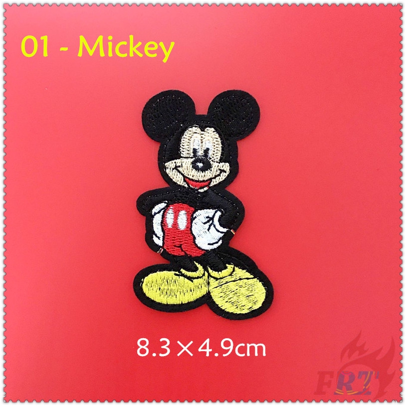 Set 1 / 2 miếng vá quần áo hình chuột mickey / minnie / donald
