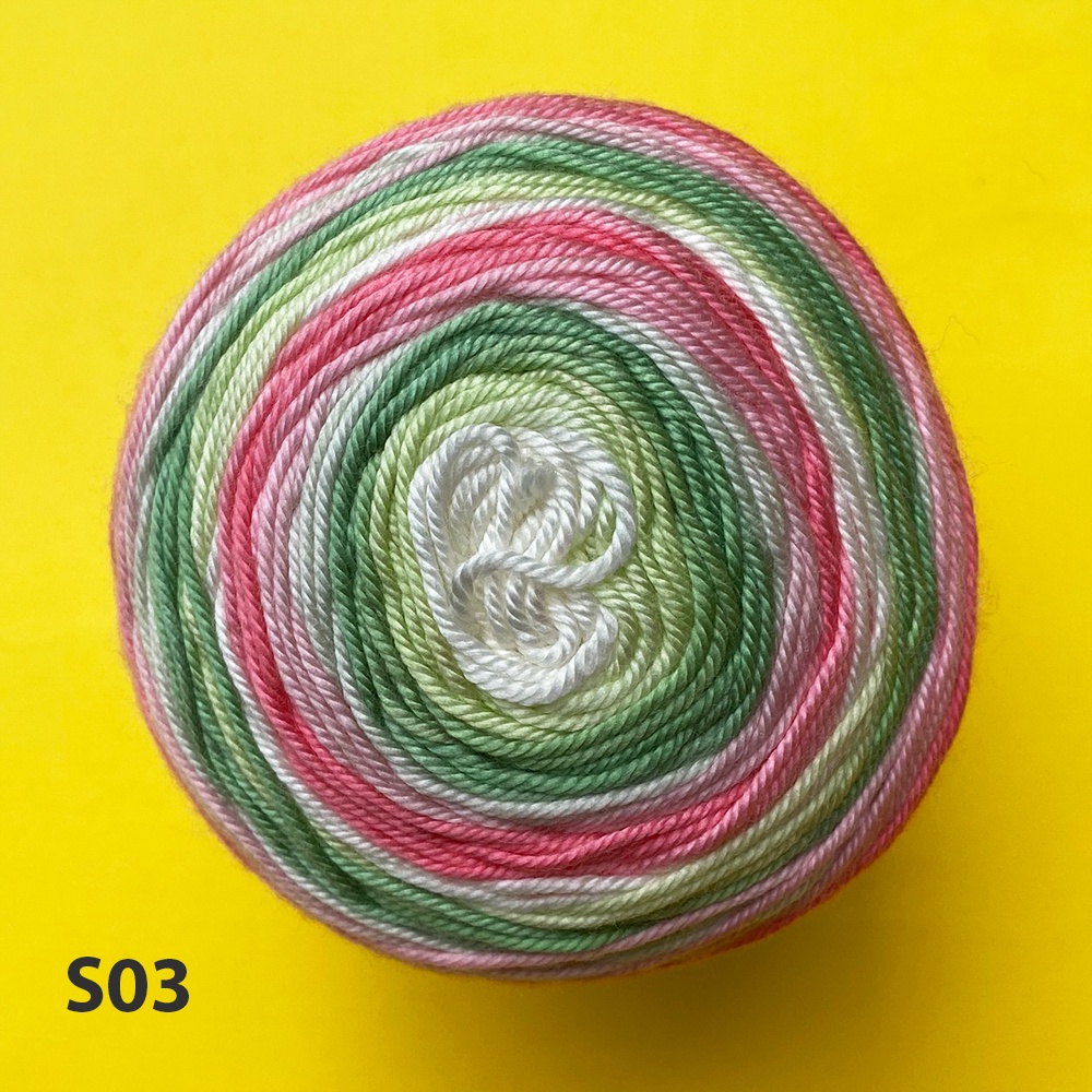 Cuộn len loang 100% Micro Acrylic Papatya Sundae