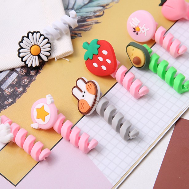 Dây Quấn Cáp Sạc / Tai Nghe Đáng Yêu - Phụ Kiện Bảo Vệ Cáp Sạc Phong Cách Hàn Quốc ? Clovershop68 ?