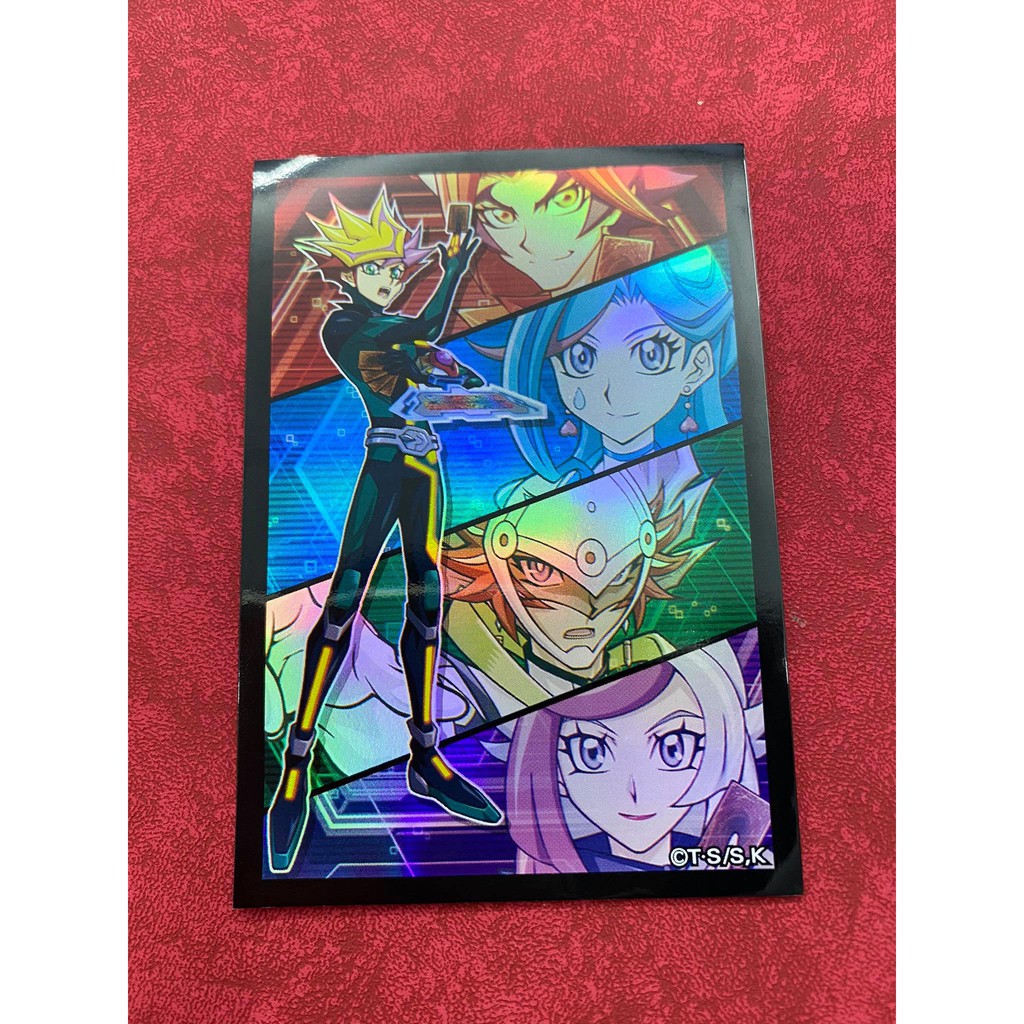 Bọc bài lẻ chính hãng Yugioh Size  - Playmaker Revolver Soulburner Blue Maiden Ghost Girl - Sleeve 6,3cmx9cm