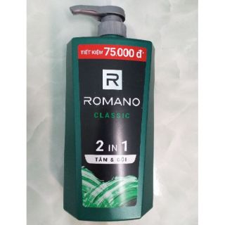 Tắm gội 2 trong 1 Romano Classic 900g
