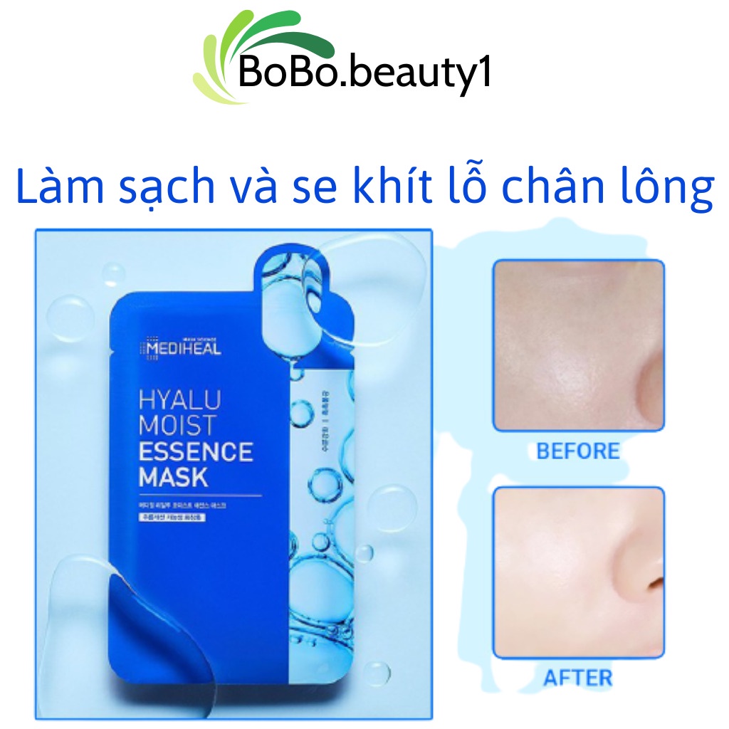 Mặt nạ giấy Mediheal dưỡng trắng sáng da Hàn Quốc mask giảm mụn cấp ẩm nâng cơ chống lão hóa mờ nếp nhăn