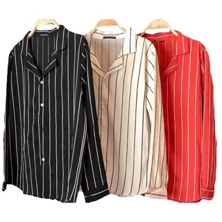 Sơmi sọc fom nữ . size từ 40-60kg