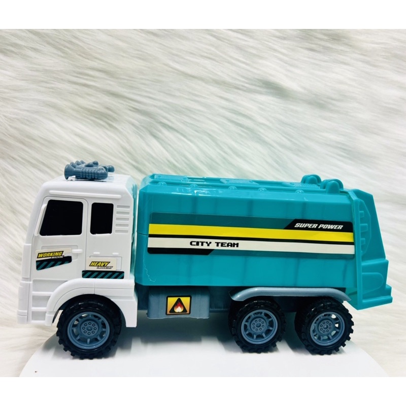 Xe Tải Đồ Chơi, Xe Chở Rác Có Nắp Thùng Cỡ Lớn 27cm Cho Bé