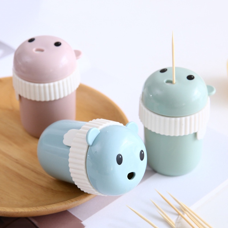 Hộp Đựng Tăm Xỉa Răng Lọ đựng tăm hình mèo siêu cute không chứa BPA