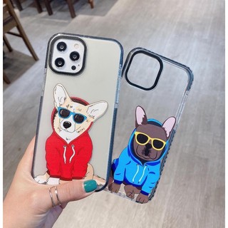 Ốp lưng iphone - ốp iphone hoạ tiết chó pug và corgi