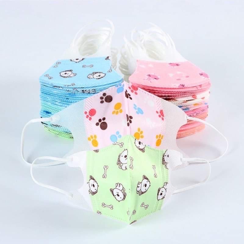 khẩu trang 5d cho bé 0 đến 10 tuổi hộp 10c