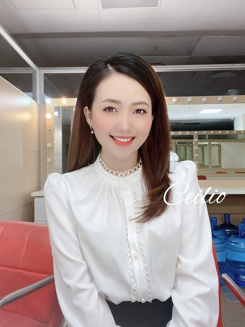 ÁO SƠ MI TRẮNG REN LỖ KIRASFASHION AM78