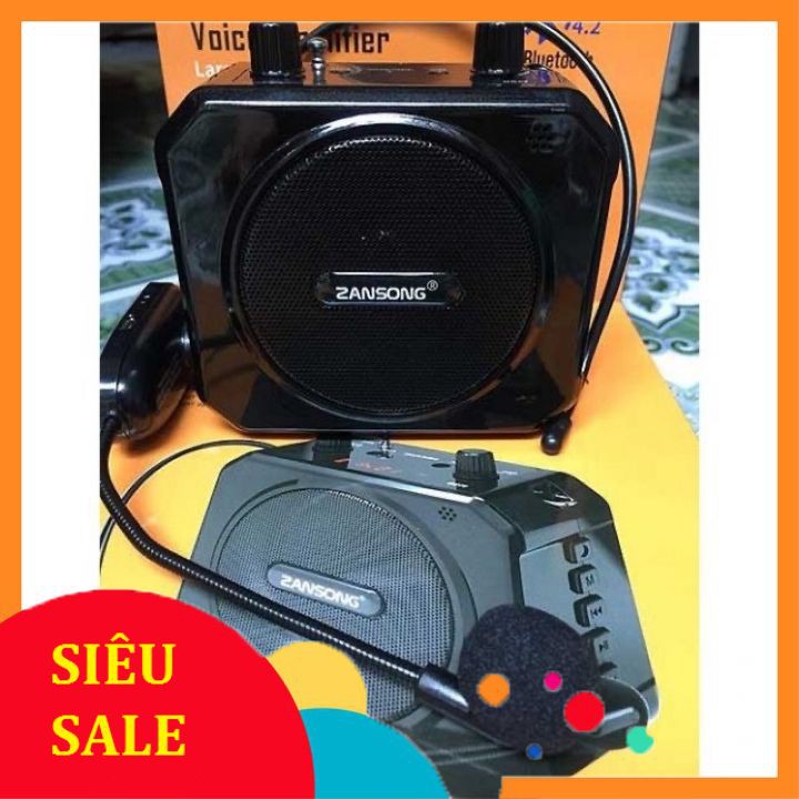 Máy trợ giảng  Zansong M80 loa trợ giảng dòng micro không dây bluetooth đài fm