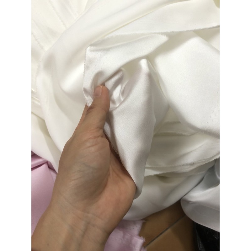 Vải Lụa Satin Loại Đẹp Nhiều màu 1m