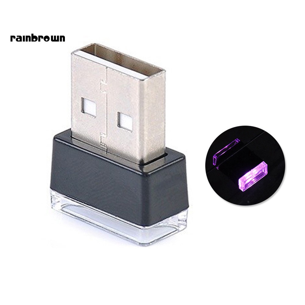 Đèn LED giắc USB trang trí nội thất xe ô tô tiện dụng