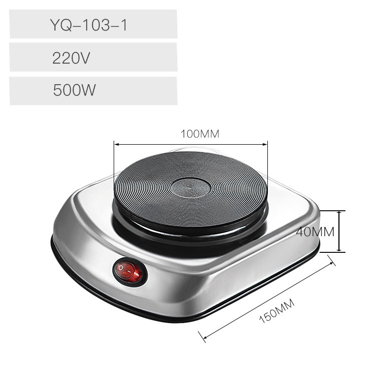 Bếp Điện Mini YQ-103 500W - Nấu Sáp Nến Paraffin, Nấu Chocolate, Bếp Điện Pha Trà Cafe - Dụng Cụ Làm Nến Thơm Handmade