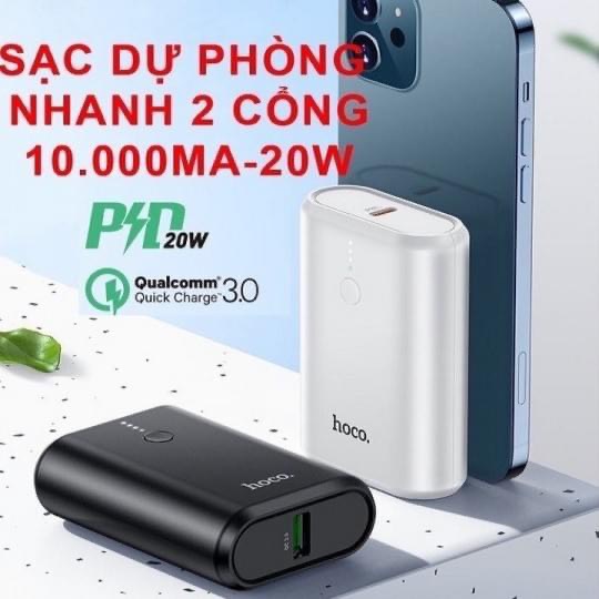 Sạc dự phòng mini siêu tốc 20W 10000mAh HOCO Q3 -Hỗ trợ sạc nhanh _bảo hành 12 tháng