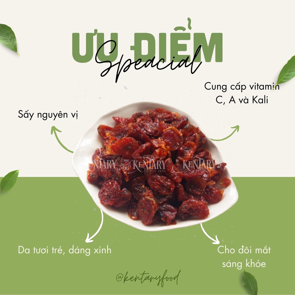 Cà Chua Cherry Sấy Dẻo Kentary - Vị Chua Ngọt - Ăn Vặt Healthy