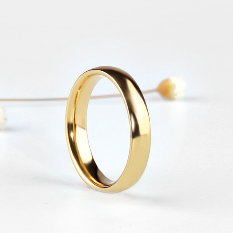 Nhẫn kim loại mạ vàng mịn mượt dùng làm quà tặng