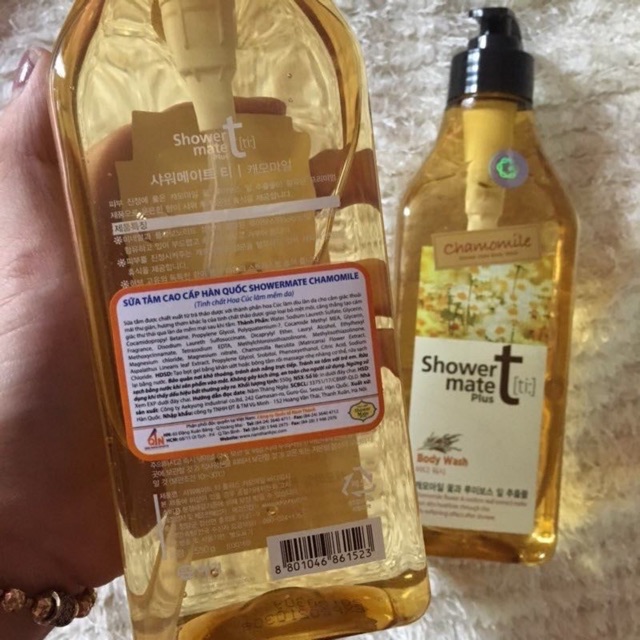 Sữa Tắm Tinh Chất Hoa Cúc shower mate chamomile 550g (hương thơm nhẹ nhàng , thư thái))