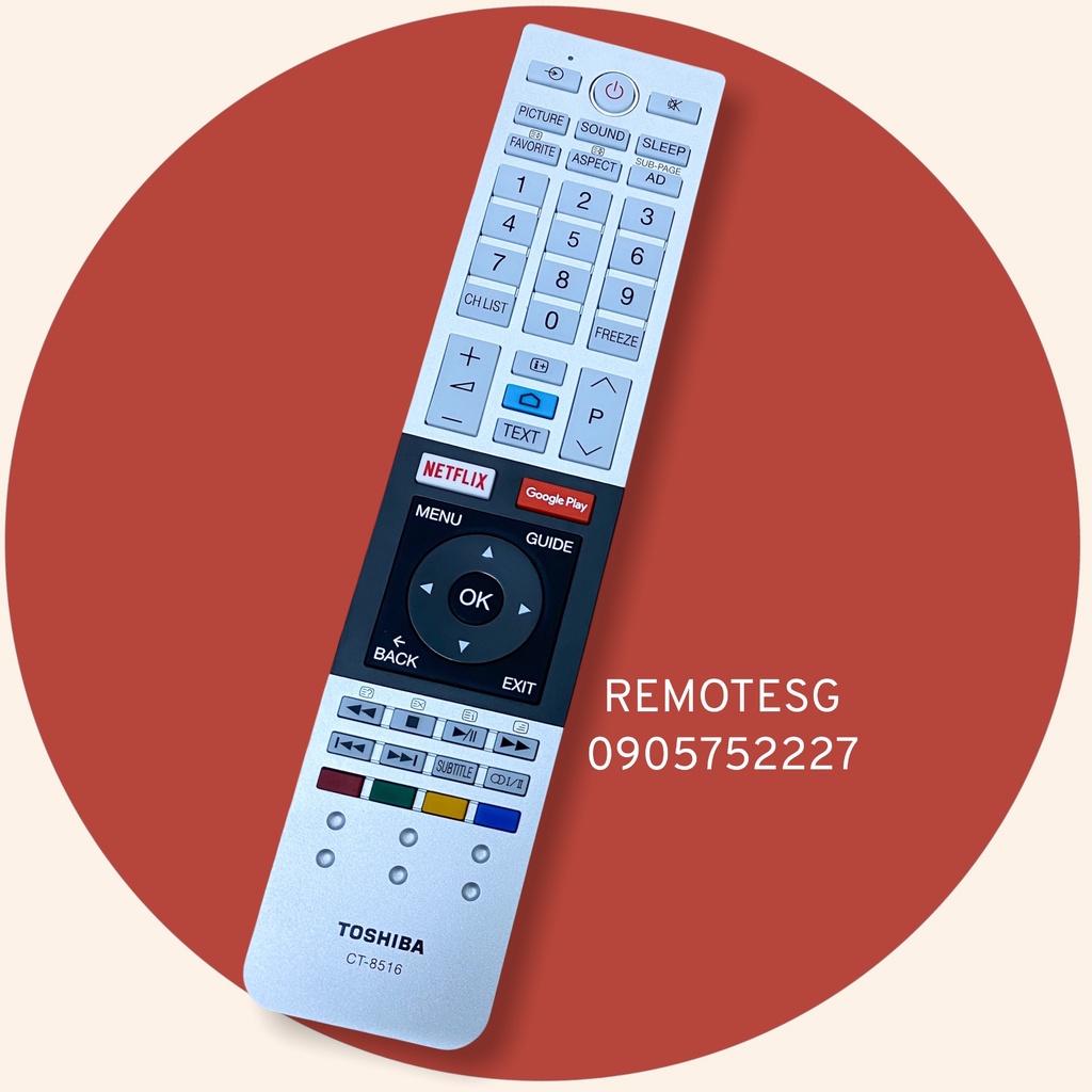 REMOTE ĐIỀU KHIỂN TIVI TOSHIBA SMART CT-8516 CT-8514 DÒNG U7750 VÀ U9750