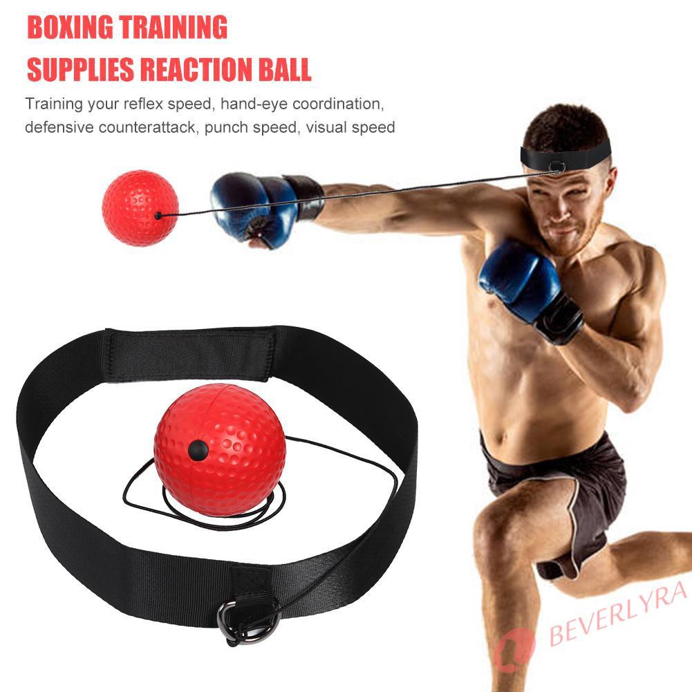 Thiết bị quả bóng đỏ tập tốc độ phản xạ chơi boxing kèm băng đô đeo đầu