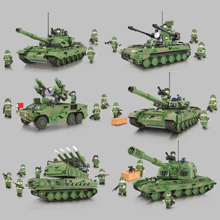 Bộ đồ chơi lắp ráp lego mô hình xe tăng quân đội dành cho trẻ em