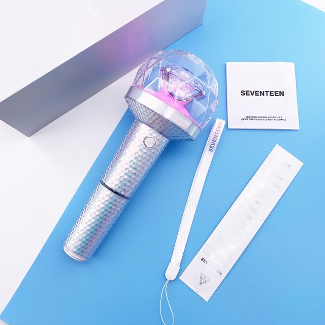 Lightstick Seventeen Ver 2 bắt Bluetooth đổi màu hàng Unoff (gậy cổ vũ) CARAT BONG VER 2