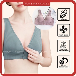Áo lót bầu 3 nút cho bé bú nâng ngực, chống chảy xệ, mặc cả bầu và sau sinh