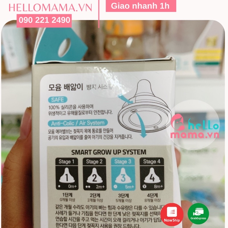 Bình sữa MOYUUM Hàn Quốc cho bé, [ Nội Địa Hàn ] có núm ti silicon, PPSU 170 &amp; 270ml