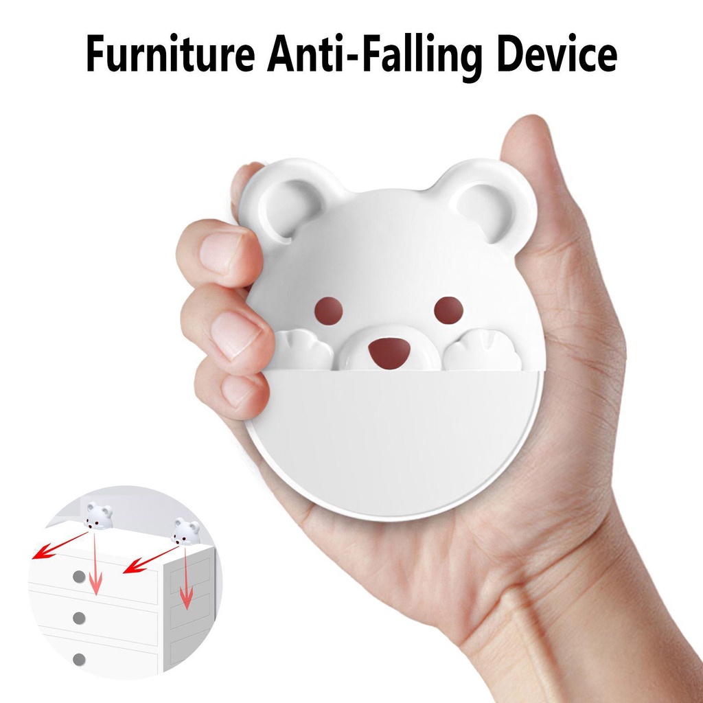 Dụng Cụ Neo Tủ Bảo Vệ An Toàn Cho Bé Chống Rơi Màu Cầu Vồng