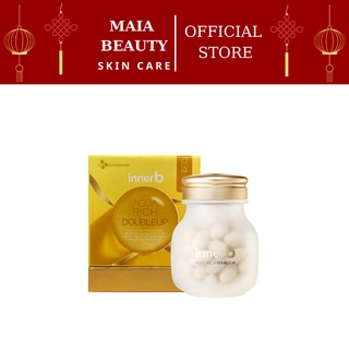 Viên uống bổ sung Hyaluronic Acid cho làn da, Giúp tăng độ ẩm cho làn da, Hỗ trợ da sáng mịn INNERB AQUA RICH DOUBLE  UP
