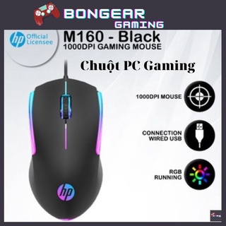 Chuột gaming chơi game HP M160 led RGB cực đẹp thích hợp dùng văn phòng và chơi game