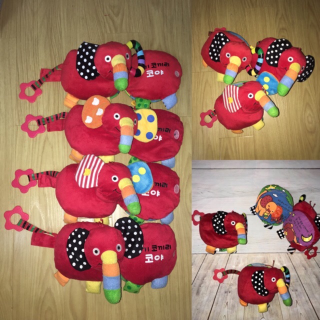 Sách vải hình con voi cho bé