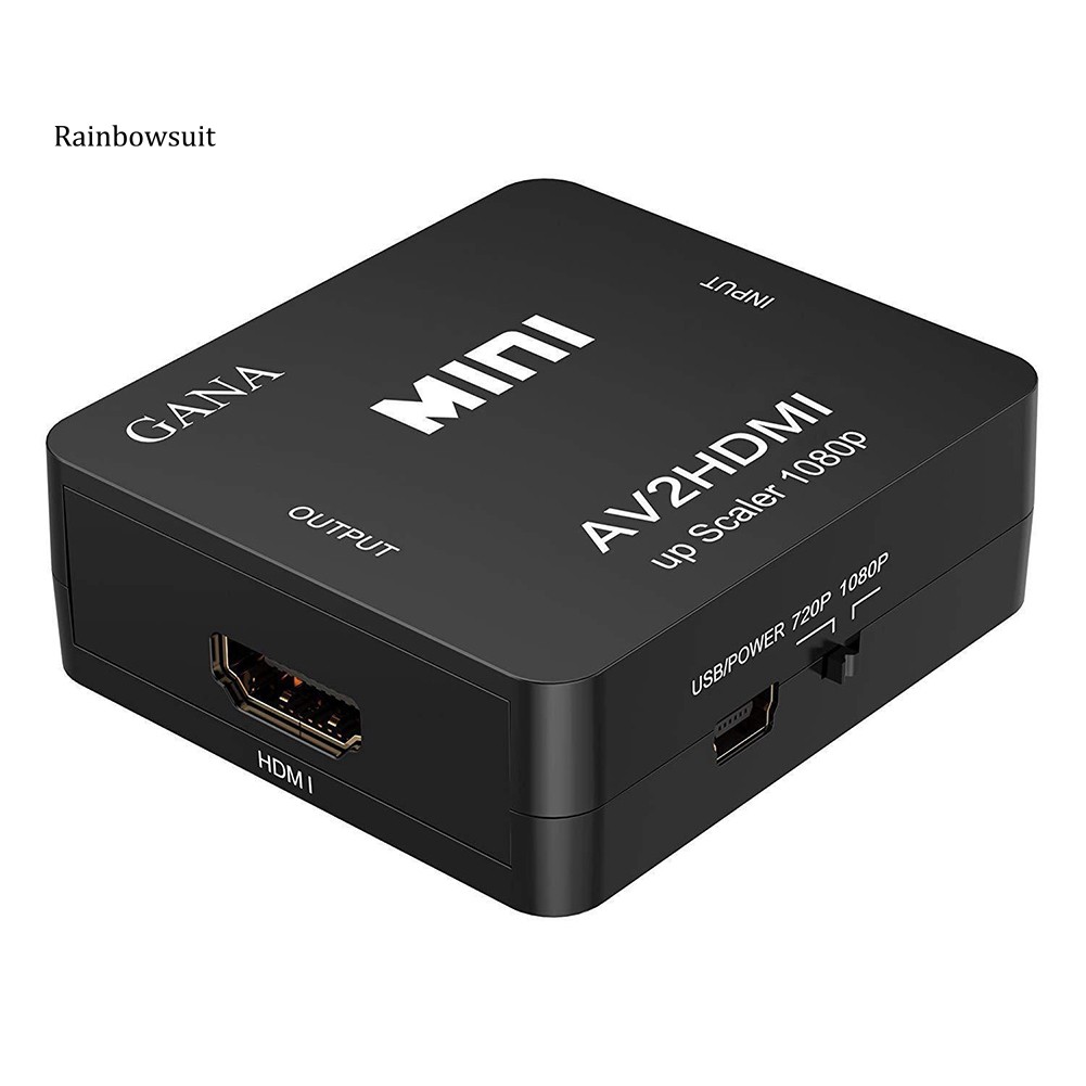 Thiết bị chuyển đổi tín hiệu âm thanh video HD 1080P RCA qua HDMI AV cho TV HD/PC