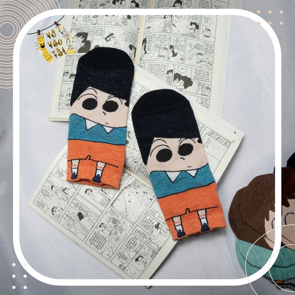 TẤT VỚ CỔ NGẮN HÌNH SHIN ĐÁNG YÊU