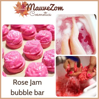 Bánh tạo bọt tắm LUSH - Rose Jam Bubbleroon Bubble Bar