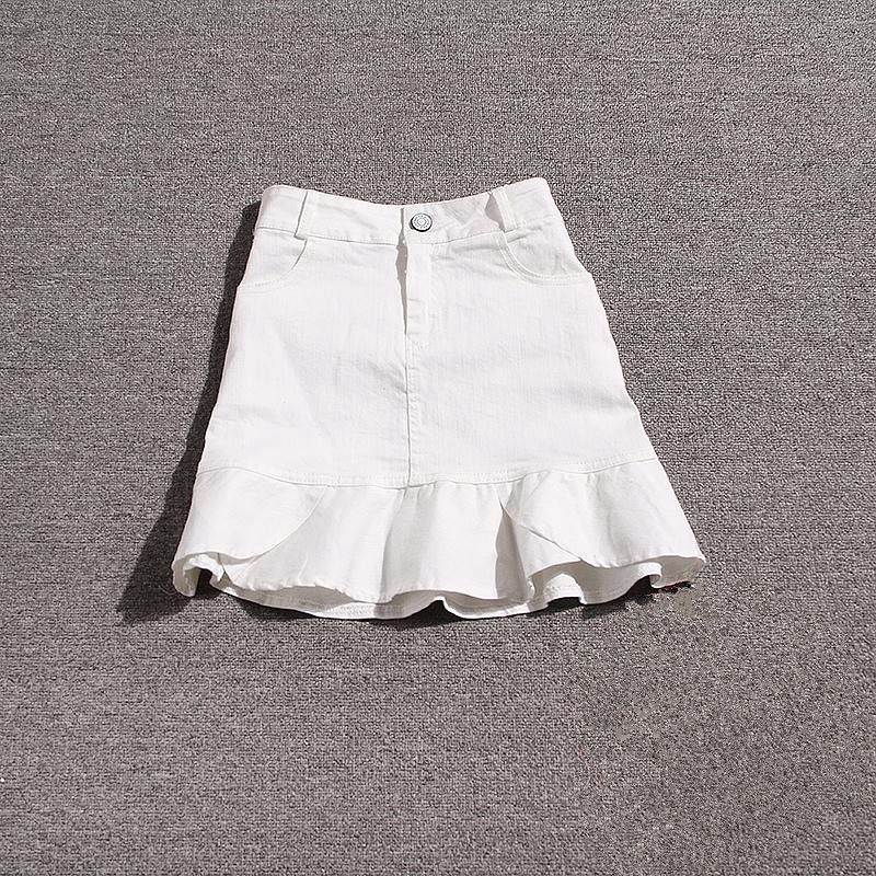 Chân Váy Denim Phối Bèo Xinh Xắn Dành Cho Nữ | BigBuy360 - bigbuy360.vn