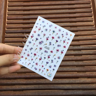 Sticker nail trang trí móng tay hình hoa lá