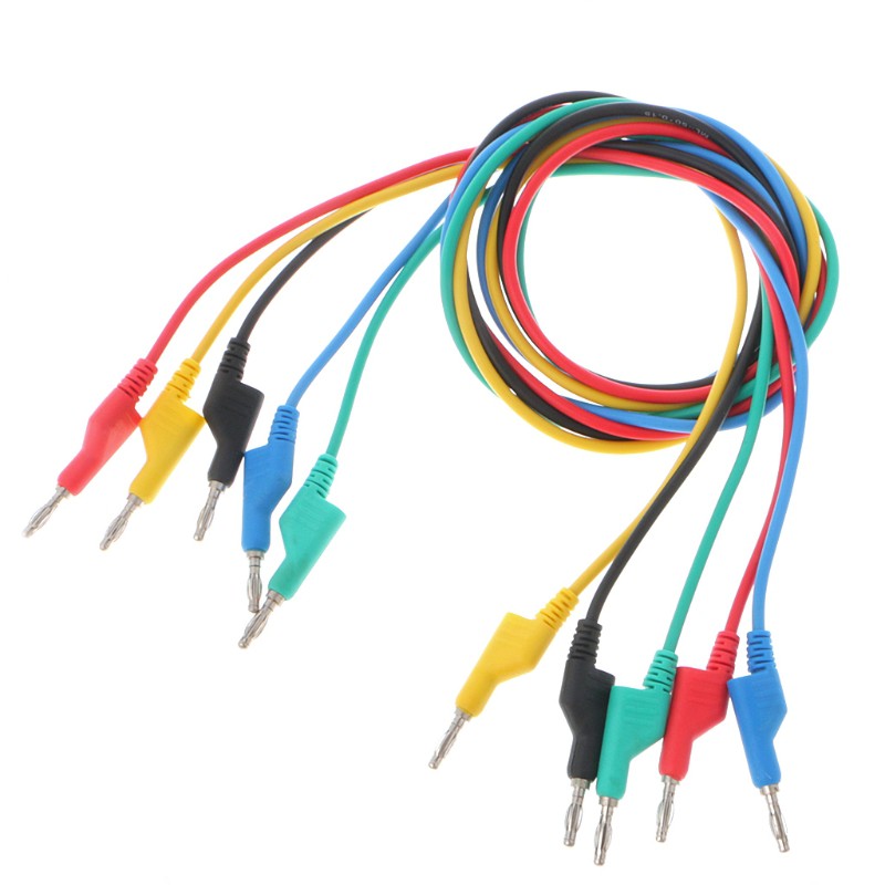 Set 5 dây cáp bắp chuối 4mm cho đồng hồ vạn năng