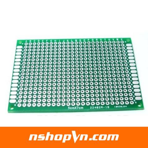 Test board hàn, Bản mạch hàn 2 mặt 5x7cm sợi thủy tinh