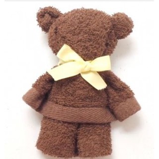 Khăn mặt xếp thành gấu teddy siêu dễ thương