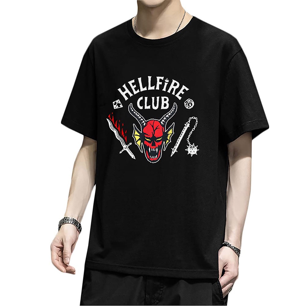 Áo Stranger Things, Áo Hellfire Club, Áo sơ mi ngắn tay của Stranger Things, Áo phông Stranger Things Dustin
