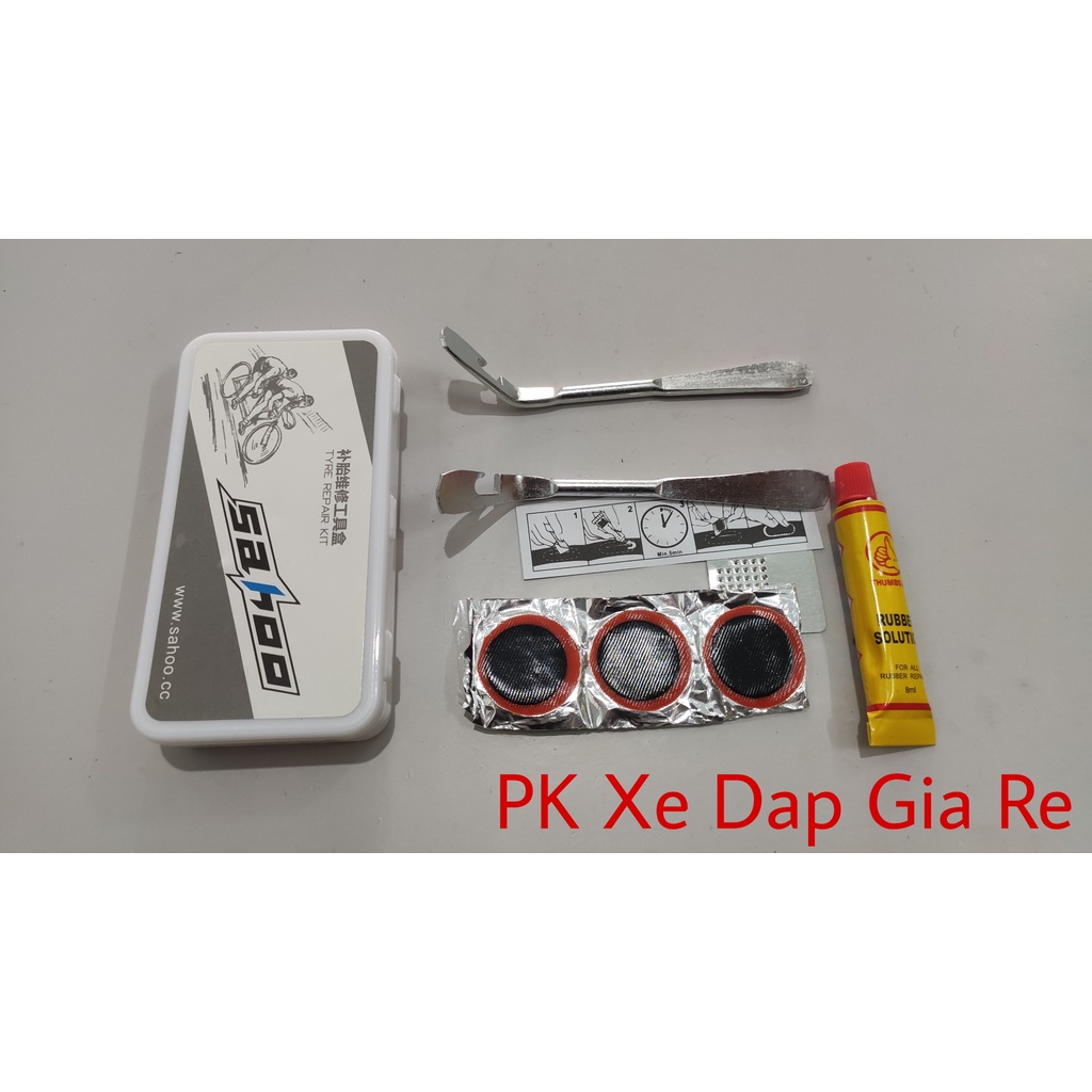 Hộp vá săm xe đạp sahoo chính hãng giá rẻ - PK Xe Dap Gia re