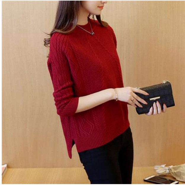 ( HÀNG SẴN) Áo Len Nữ Dệt Kim Đẹp Kiểu Cách Thời Trang AL39 - Hàng Quảng Châu Cao Cấp