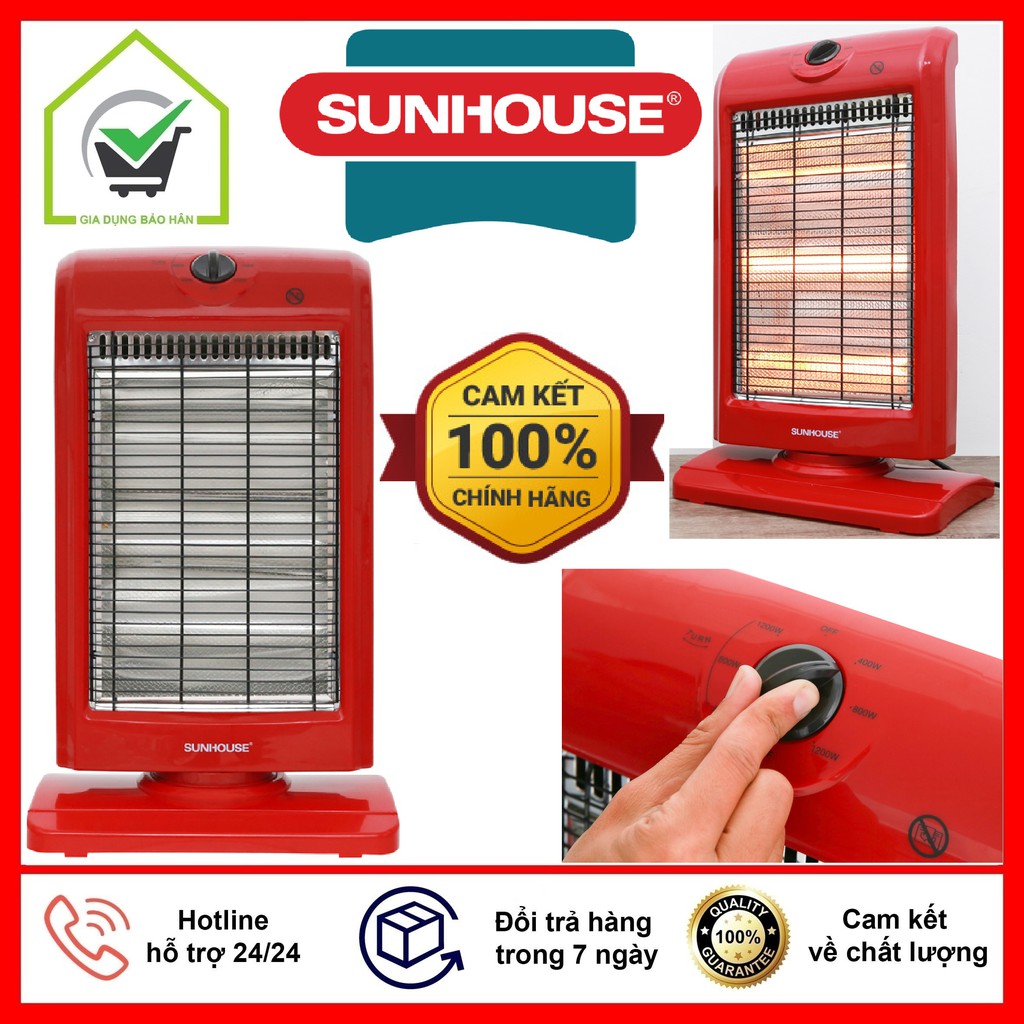 SƯỞI ĐIỆN 3 BÓNG CAO CẤP SUNHOUSE SHD7016 - LÀM ẤM NHANH, TỎA NHIỆT ĐỀU, AN TOÀN