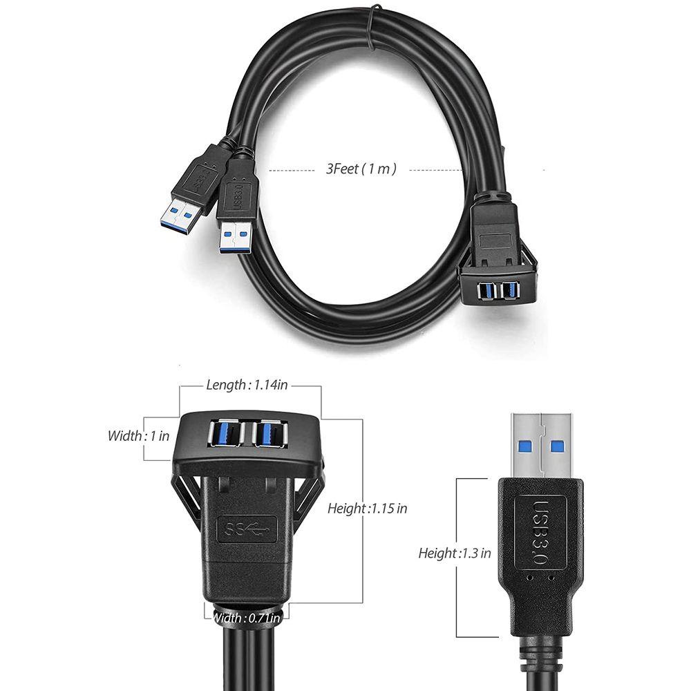 Dây Cáp Nối Dài Bảng Điều Khiển Dành Cho Xe Hơi / Tàu Thuyền Hai Cổng Hình